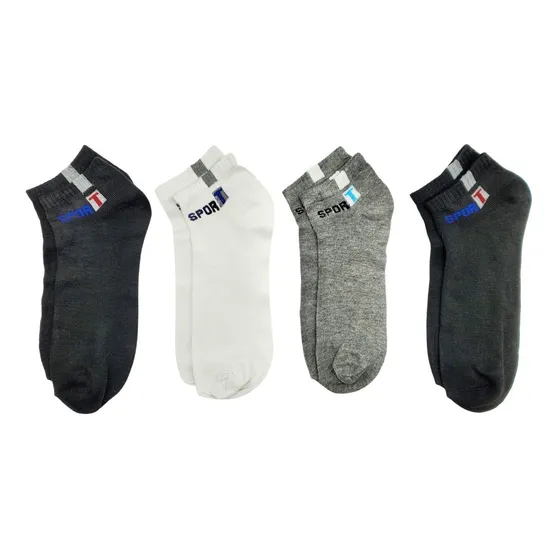 Pack 12 Calcetines Deportivos Qikun Hombre Con Diseño. Bambú