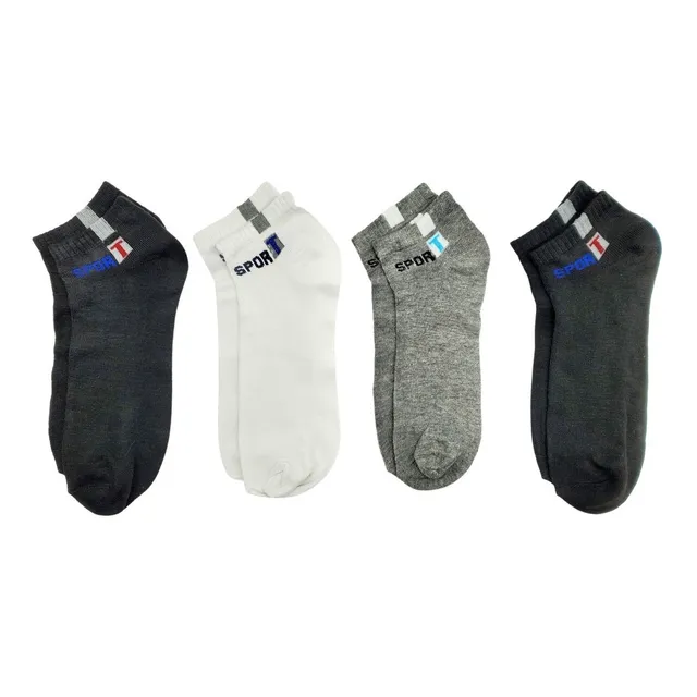 Pack 12 Calcetines Deportivos Qikun Hombre Con Diseño. Bambú