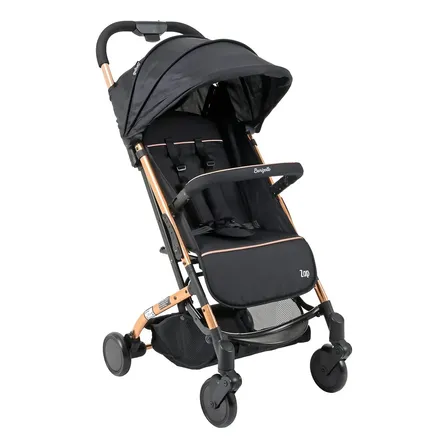 Carrinho De Bebê Zap Metal Cobre Burigotto Compacto Dobrável Cor Preto