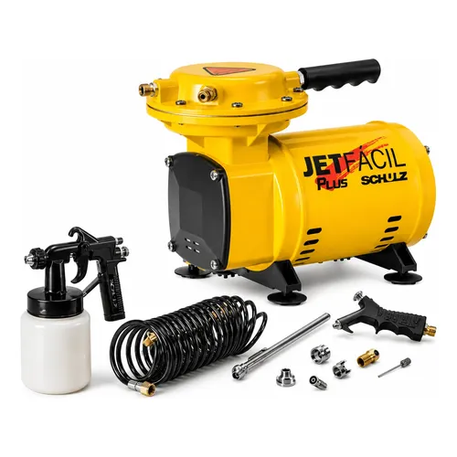 Motocompressor de Ar Schulz Jet Fácil Plus 0,33 HP Portátil e