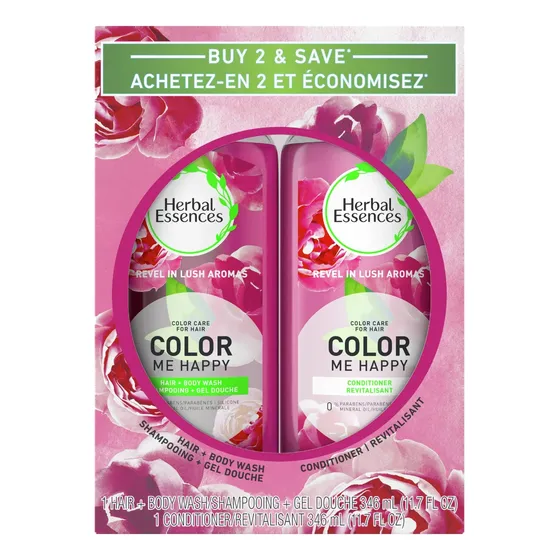 Shampoo Y Acondicionador Herbal Essences 346ml Color Me Happ