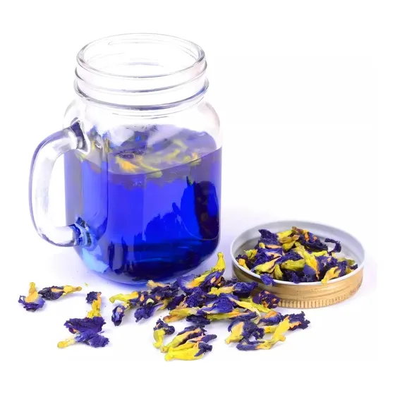 Flor Guisante De Mariposa 100g Butterfly Pea Te Color Azul
