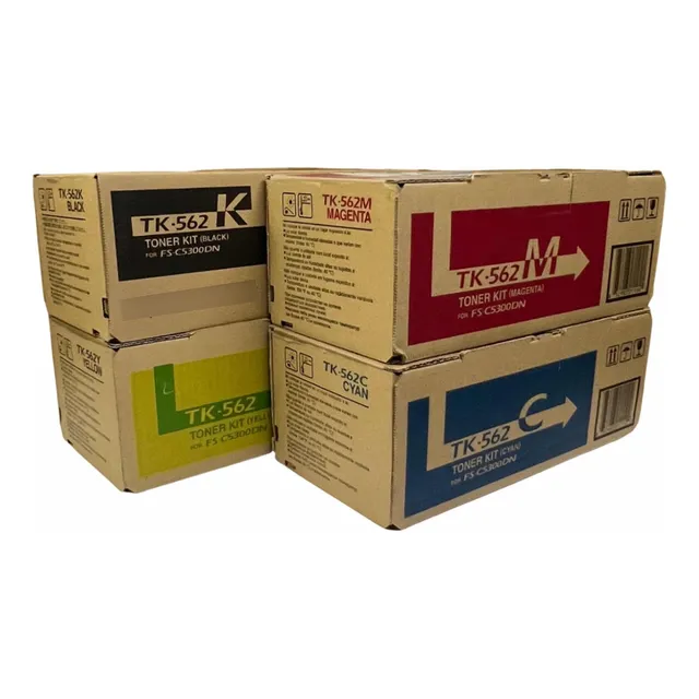 Paq 4 Pzas Toner Kyocera Tk-562 Cyan / Mag / Amarillo/ Negro