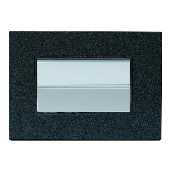 Interruptor/apagador Sencillo Negro Igoto Decorativo