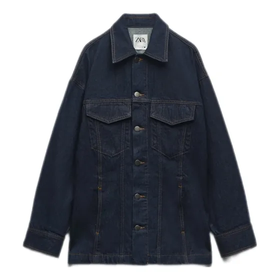 Campera Jean Cazadora Denim Zara Nueva Sin Uso