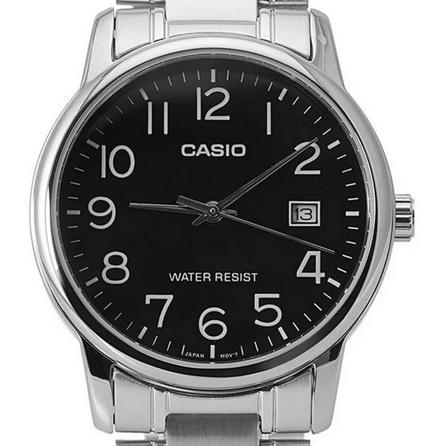 Relógio Casio Masculino Collection Mtp-v002d-1budf Correia Prata Relógio Casio Masculino Collection Mtp-v002d-1budf Correia Prata