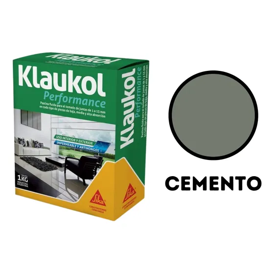 Pastina Klaukol Porcelanato Performance 1 Kilo Kg Colores