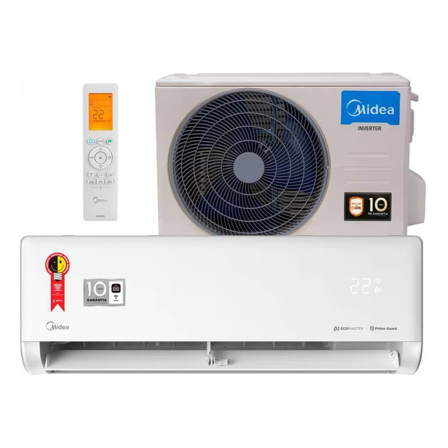 Ar Cond Split Inverter Midea Ia Ecomaster 9k Btus Frio Ar Cond Split Inverter Midea Ia Ecomaster 9k Btus Frio