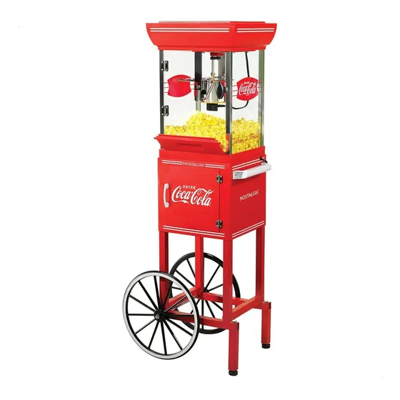 Carrinho De Pipoca Eletrico Coca Cola 220v Eletrico