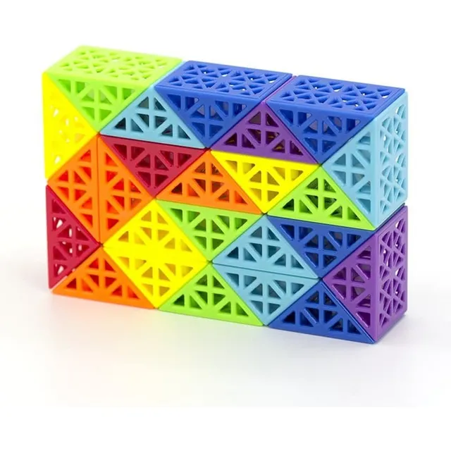 Snake Culebra Rubik Hollow Multicolor Anti Stress 36 Piezas 