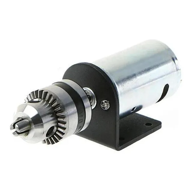 Dc 12v-36v Prensa De Torno 555 Motor Con Taladro Manual En M