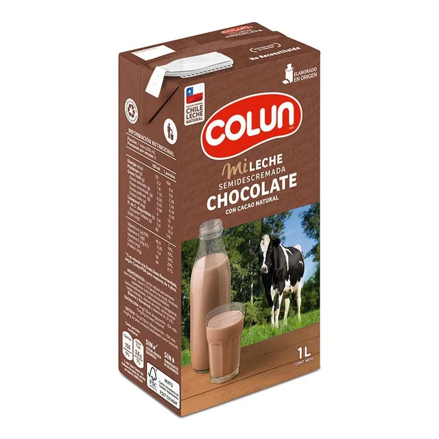 Leche Semidescremada Colun Sabor Chocolate 1 L