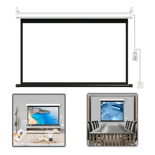 Pantalla Proyeccion Deen Casa 60 Cr Proyector Motorizada