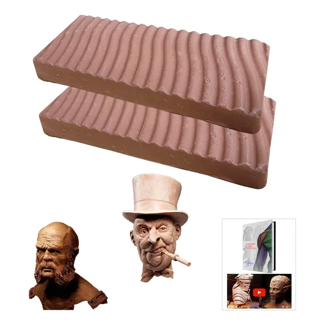Massa Oil Clay Para Escultura E Modelagem