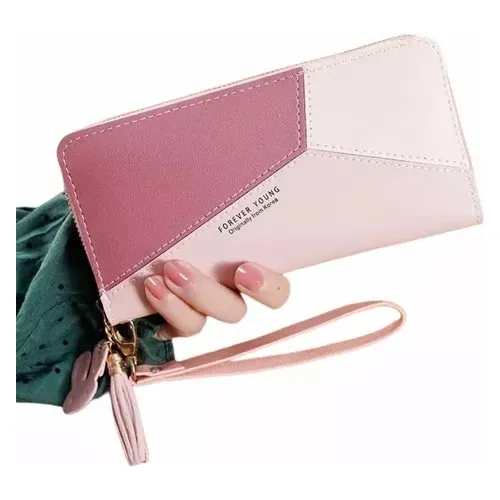 Cartera Con Cierre Y Brazalete Monedero Tarjetero Moda
