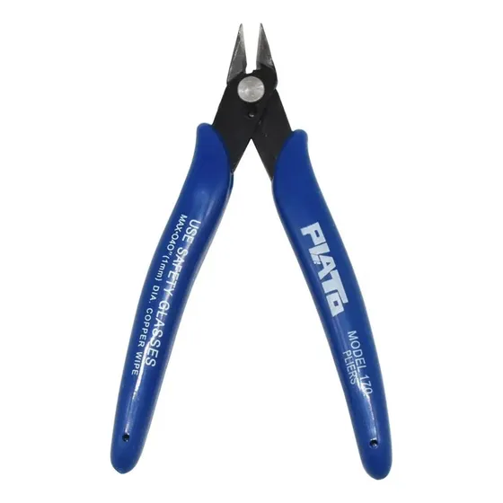 Alicate De Corte De Precisão P/ Eletrônica Pcafc 170 Cor Azul