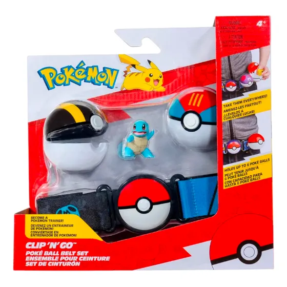 Pokemon Pikachu Cinturon Ball Belt Set Go Infantil Original