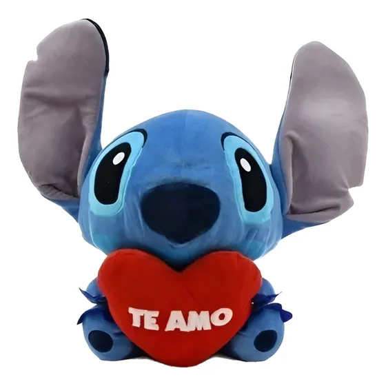 Peluche Stitch Con Corazón 25 Cm - Queoferta.uy