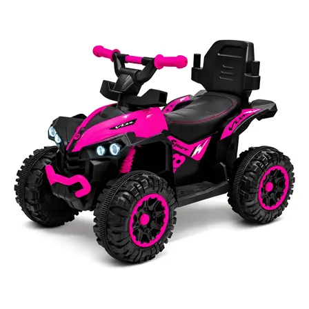 Quadriciclo Infantil Elétrico Acelerador Luz Som 4 Rodas Rosa