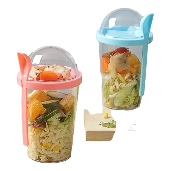 Bella Y Practica Ensaladera Portátil. 400ml