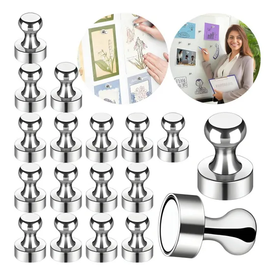 18 Imanes Refrigerador Nevera Chinchetas Magnéticas Push Pin