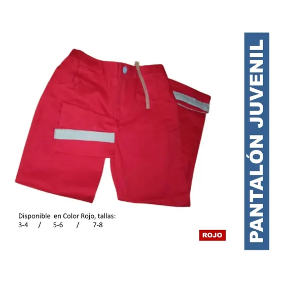 Pantalon Niña Color Rojo Varias Tallas