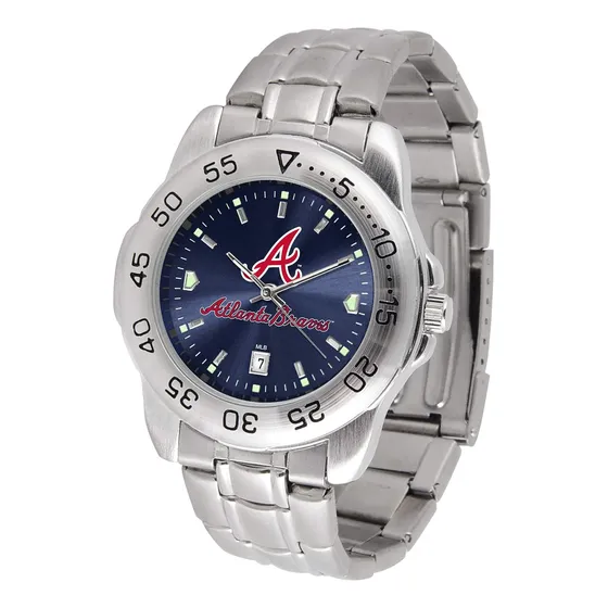 Reloj De Hombre Serie Steel Atl Braves Para Aficionados