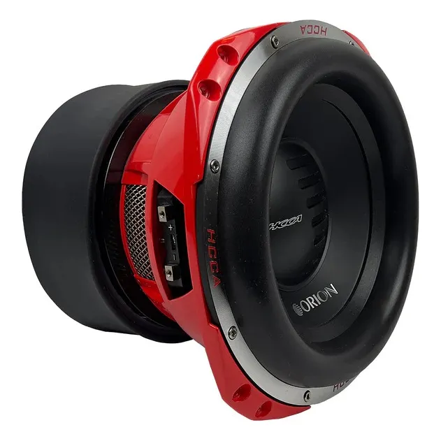 Subwoofer Orion Hcca124 Color Negro Con Rojo