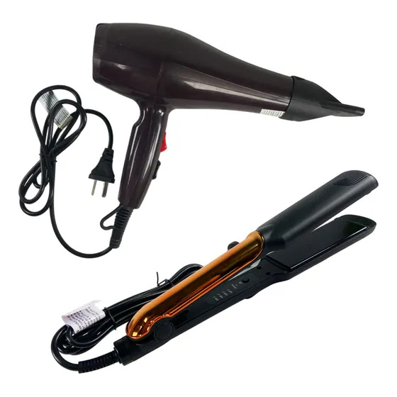 Combo Kit Set Secador Pelo Planchita Profesional Veoquiero