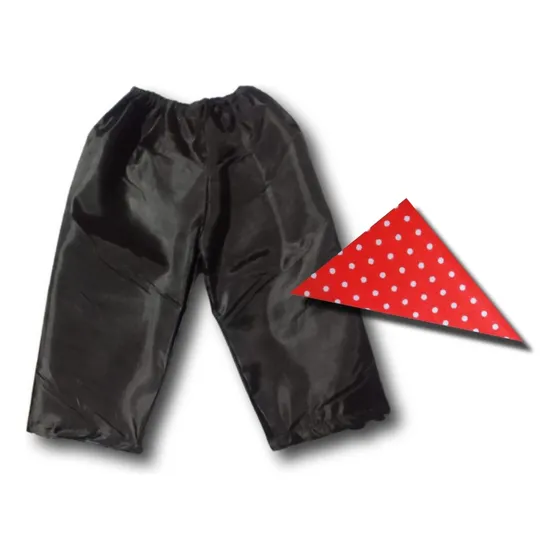 Disfraz Pantalón + Pañuelo Triangulo Negrito Candombero