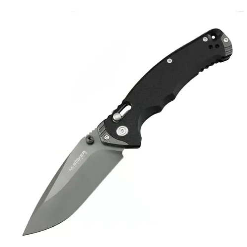 Canivete Srm 239x - Gb Cabo G10 Lâmina Escovado Aço 14c28n Preto