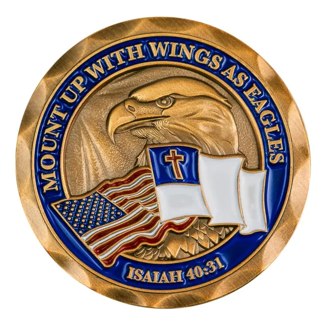 Moneda Coleccionable Con Águila Americana, Oro, 4 Cm
