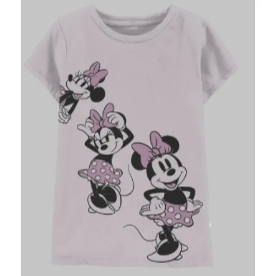 Camisa  Franela Niñas  Minnie Mouse Disney Carters Talla 12