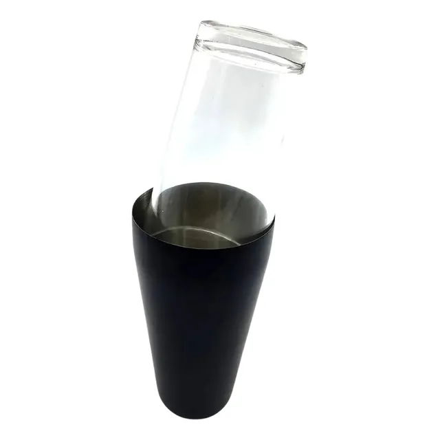 Coctelera Boston Color Negro C/vaso 800 Ml - Ichimatsu