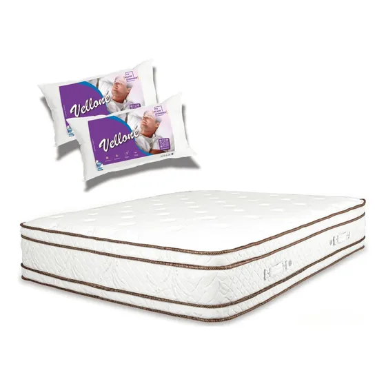 Colchon Cannon Sublime Doble Pillow 140x190 +2 Alm Premium