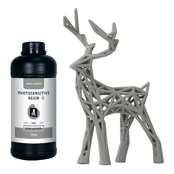 Rich-opto Resina Lavable Al Agua 2.2 Lbs Para Impresora 3d