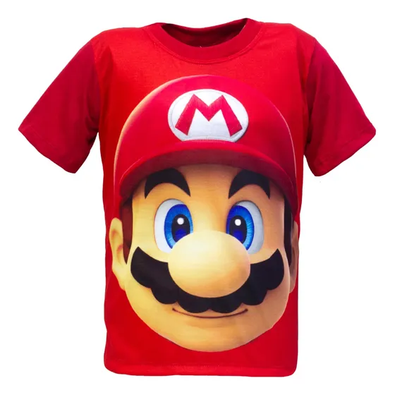 Franela De Mario Bros Roja 