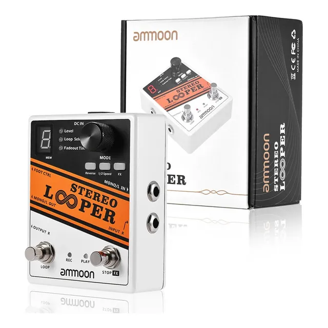 Pedal De Loops Stereo Looper Loop 10 Loops Overdubbin