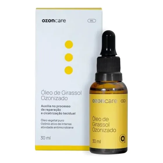 Óleo de Girassol Ozonizado Philozon p/ Cicatrizar e Purificar a Pele 30ml