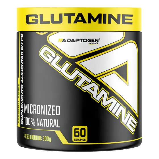 Suplemento Glutamina Glutamine Micronizada Platinum Series Adaptogen pote 300g
