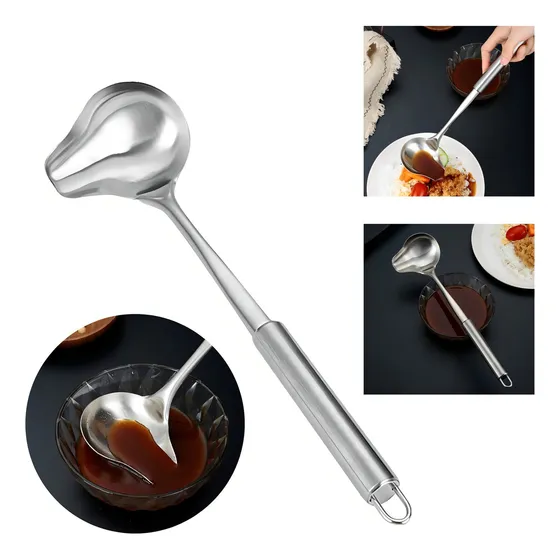 Concha Para Molho - Feijão Em Inox Cor prateado inox