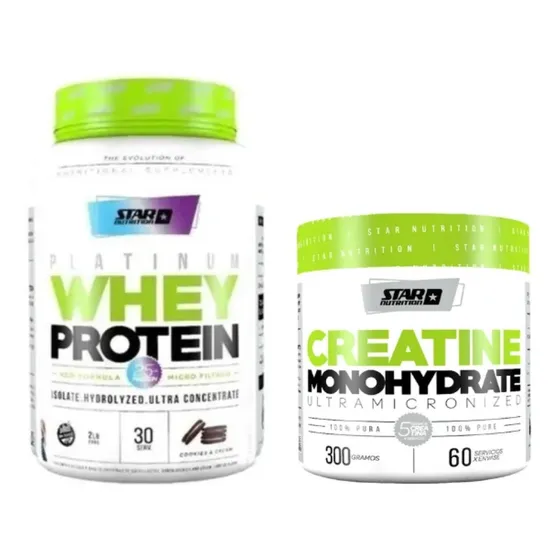 Platinum Whey Protein Star Nutrition 2lb Con Creatina 300gr