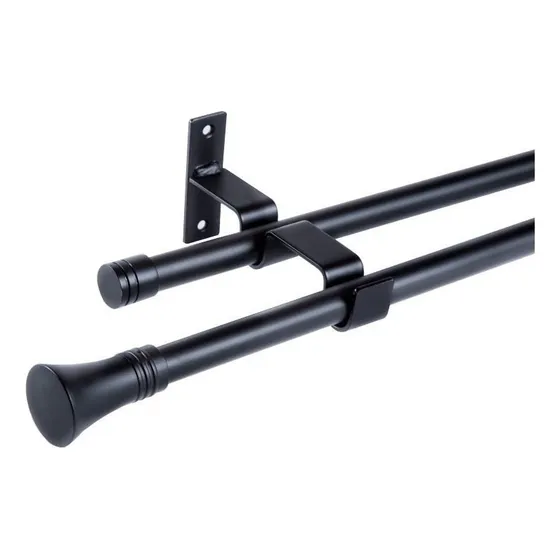 Set Extensible De 120-210 Cm Color Negro Y Terminal Cónico