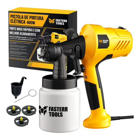 Pistola De Pintura 220v Hvlp Elétrica 400w Fst052 Fasterr Pistola De Pintura 220v Hvlp Elétrica 400w Fst052 Fasterr