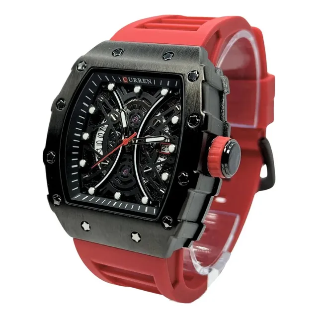 Reloj Deportivo Original Curren 8438 Pulsera De Silicona