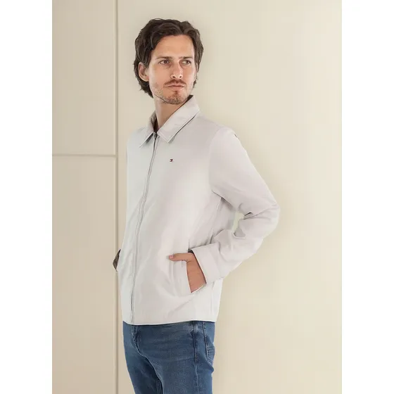 Chaqueta Beige Impermeable Con Capucha Para Hombre Tommy Hilfiger