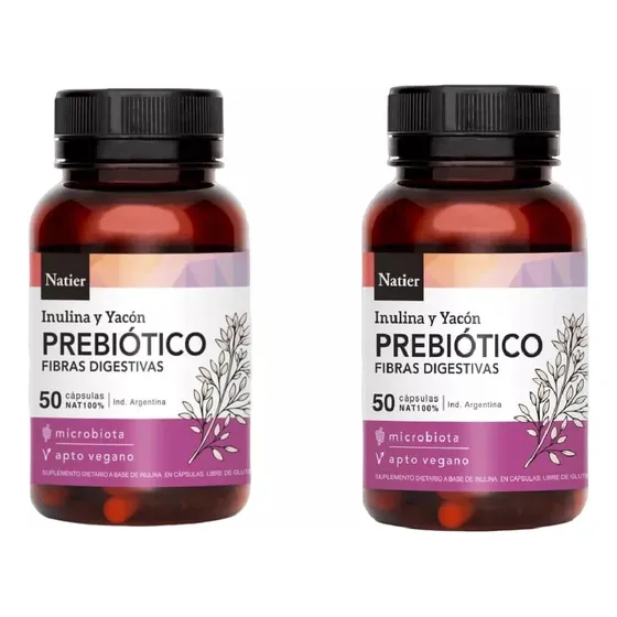 Pack Prebiótico  Fibras Digestivas Natier 100 Caps