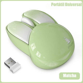 Ratón Inalámbrico Hoco, Color, Bonito Conejo, Silencioso, En Color Matcha Green Ratón Inalámbrico Hoco, Color, Bonito Conejo, Silencioso, En Color Matcha Green