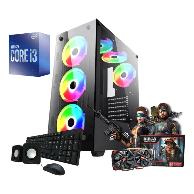 Pc Armada Gamer Intel I3 10100f 8gb Ddr4 240 Ssd Rx 580 8gb