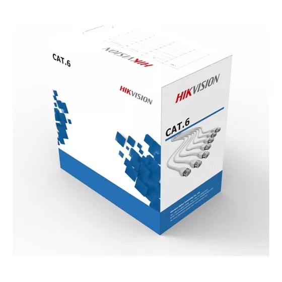 Cable Utp Cat6 100% Cobre Hikvision 305m Blanco